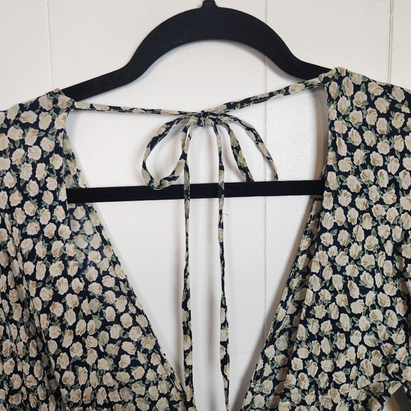 Faithfull The Brand Umbria Mini Dress Floral Print Size 2 XS Summer Beach Femme - Picture 12 of 16